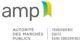 Autorité des marchés publics (AMP)